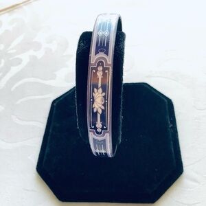 Vintage Michaela Frey Enamel Purple Bracelet